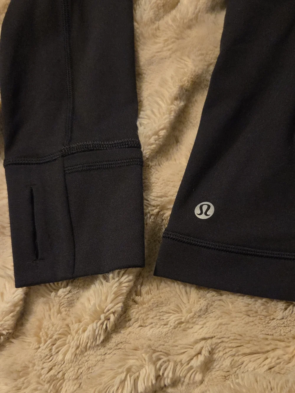 Lululemon Athletica Black It's Rulu Long Sleeve Top size 10 Running Black NWT!